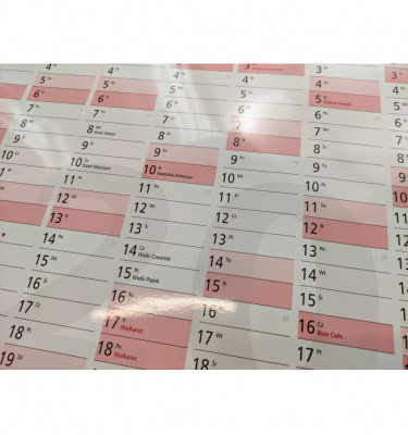 Planer ścienny 2026 format A1 cm kalendarz suchościeralny