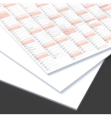 Tablica planer 2026 suchościeralny 119x84cm kalendarz A0 tworzywo