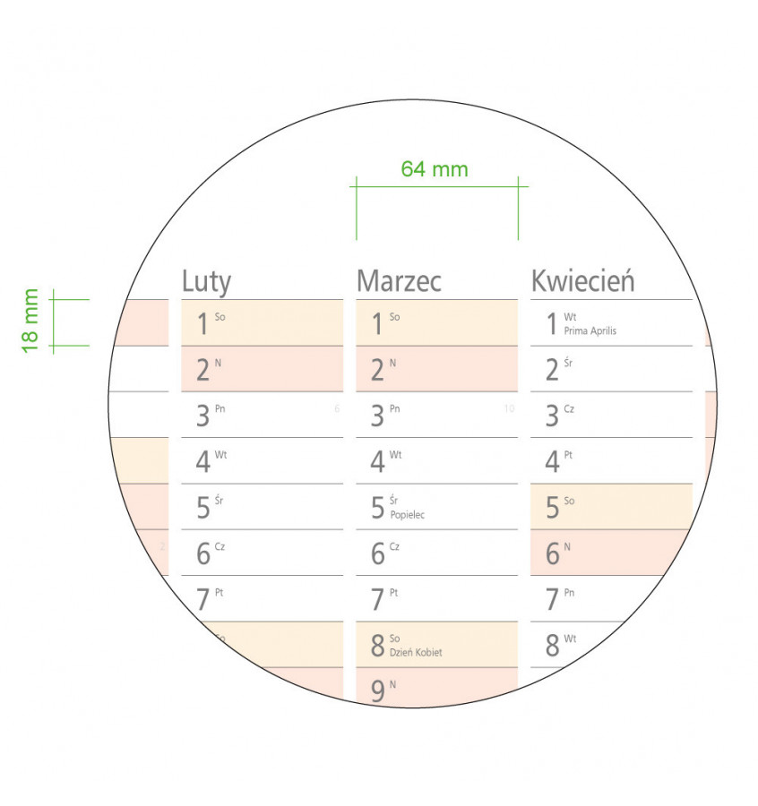 Tablica planer 2026 84x59cm kalendarz suchościeralny A1 tworzywo