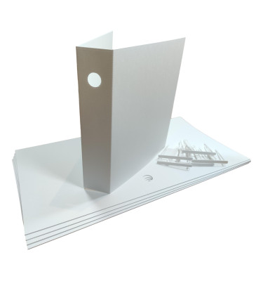 Teczka archiwizacyjna z klipem na dokumenty A4 i A+ z klipem komplet 5szt