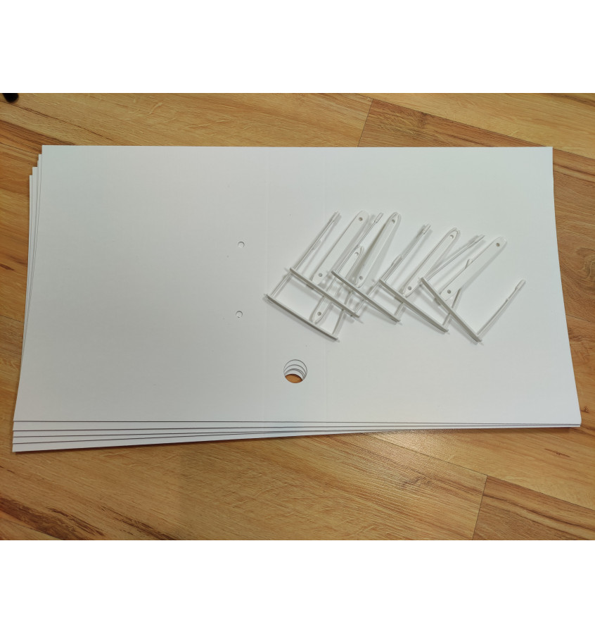 Teczka archiwizacyjna z klipem na dokumenty A4 i A+ z klipem komplet 5szt