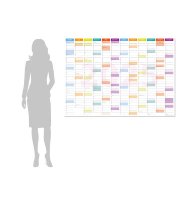 Planer ścienny 2026 138x97,5 cm kalendarz suchościeralny B0