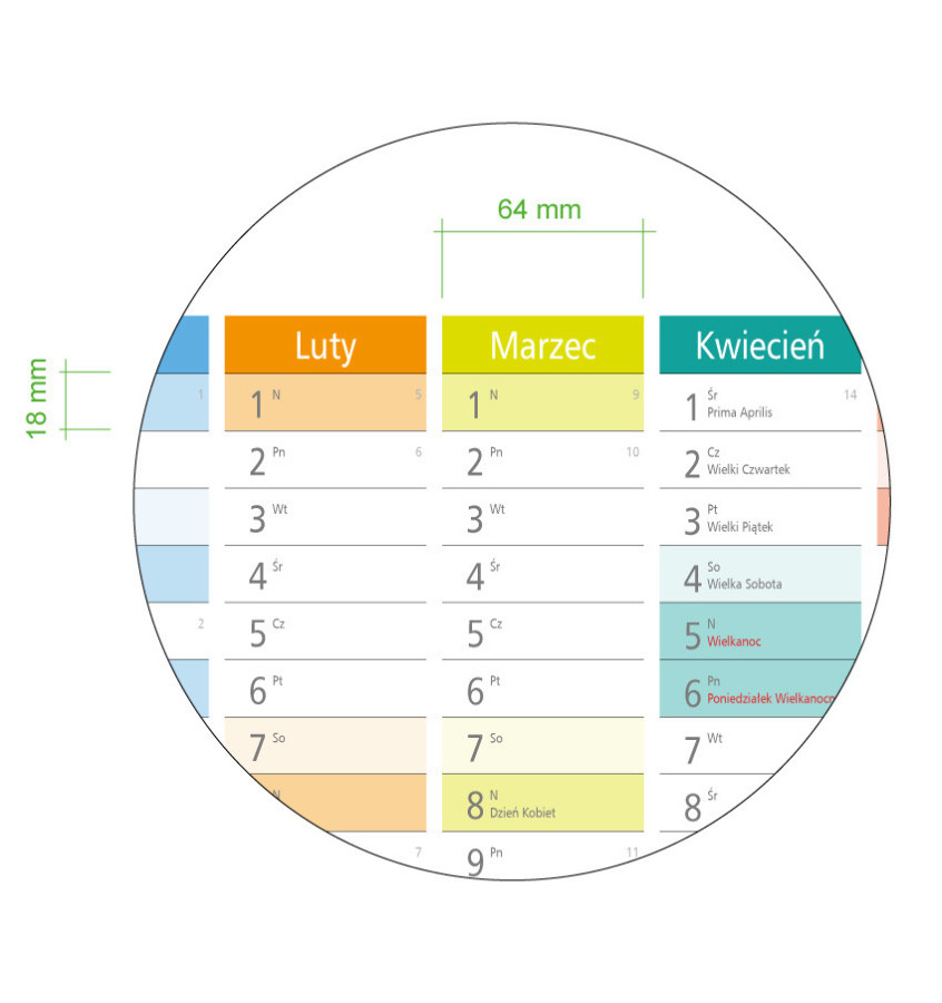 Planer ścienny 2026 A1 84x59cm kalendarz suchościeralny