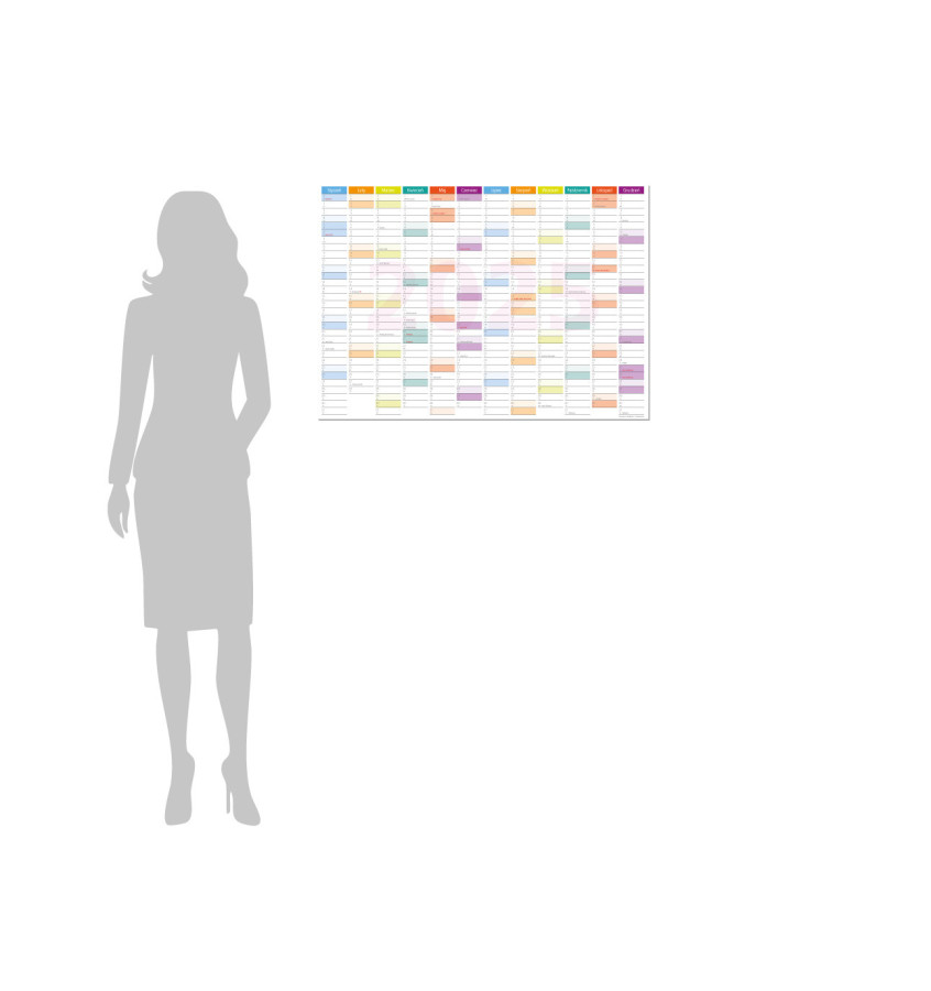 Planer ścienny 2026 A1 84x59cm kalendarz suchościeralny