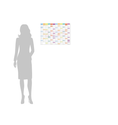 Planer ścienny 2026 A2 59,4x42 PRZEklejany kalendarz suchościeralny