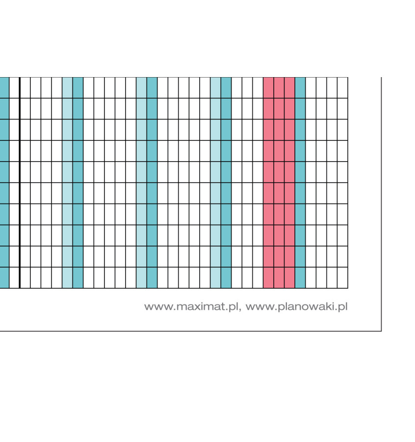 Planer urlopowy na 2026 rok format A0 84x119cm zmazywalny na 30 osób