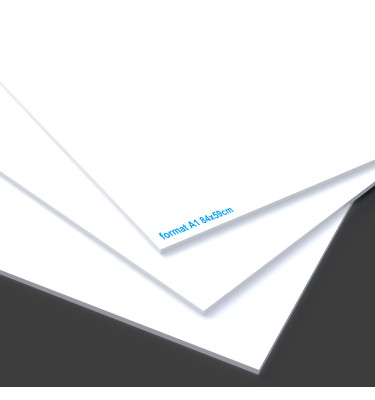 Biała tablica samoprzylepna A1 z suchościeralną powierzchnią