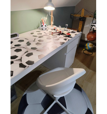 Podkładka 151x65 cm na biurko MALM z IKEA ze wzorem PIŁKA NOŻNA