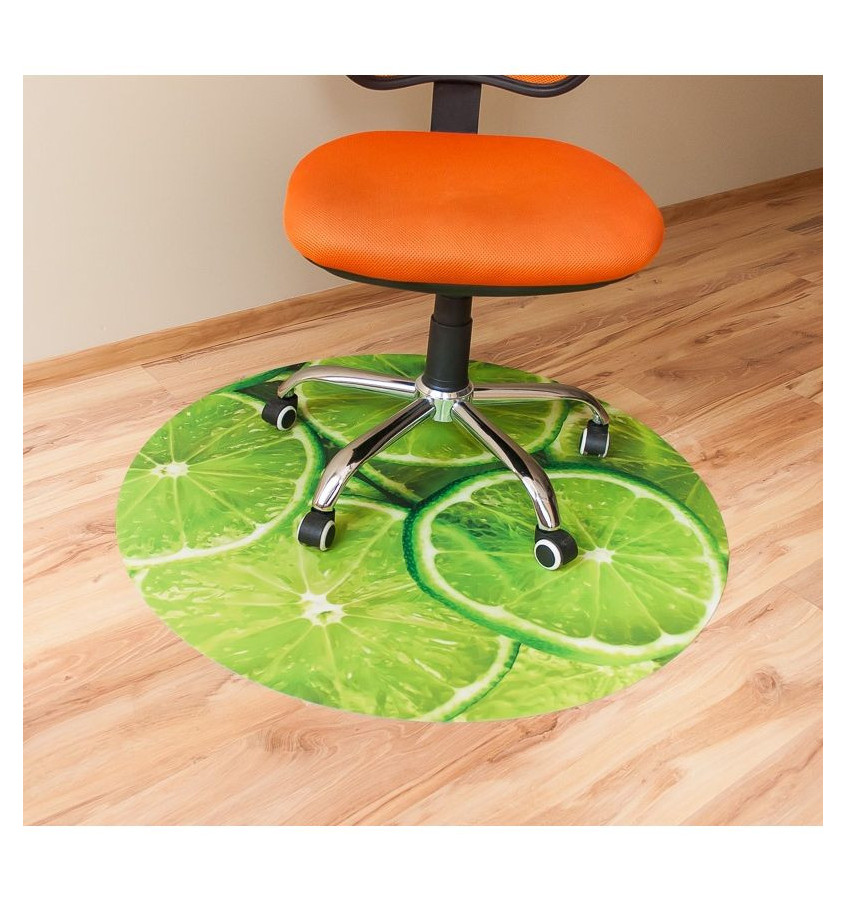 Mata ochronna pod krzesło na kółkach z grafiką 024 - pod fotel obrotowy - okrągła średnica 100cm gr. 13mm