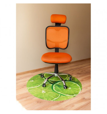 Mata ochronna pod krzesło na kółkach z grafiką 024 - pod fotel obrotowy - okrągła średnica 100cm gr. 13mm