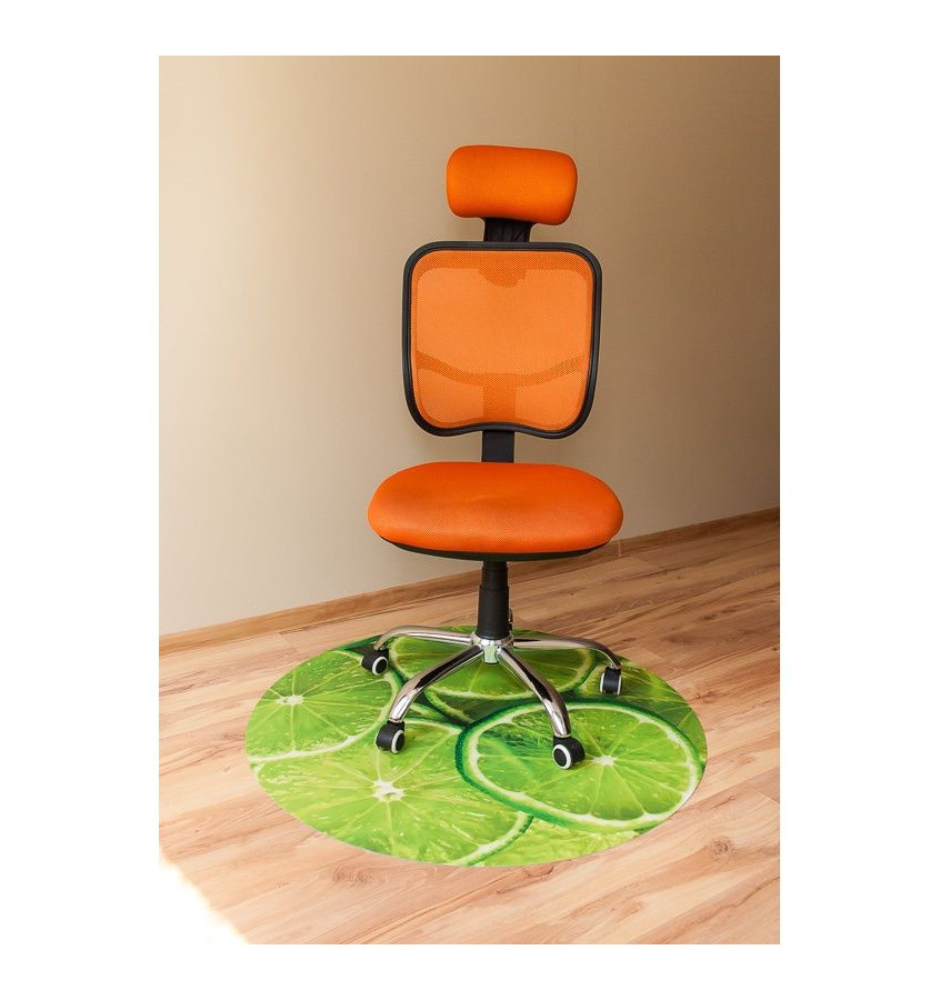 Mata ochronna pod krzesło na kółkach z grafiką 024 - pod fotel obrotowy - okrągła średnica 100cm gr. 13mm