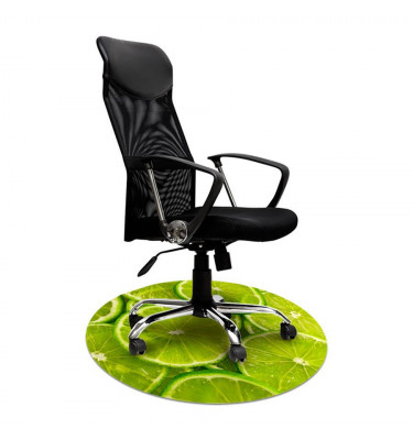 Mata ochronna pod krzesło na kółkach z grafiką 024 - pod fotel obrotowy - okrągła średnica 100cm gr. 13mm