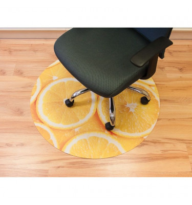 Mata ochronna pod krzesło na kółkach z grafiką 025 - pod fotel obrotowy - okrągła średnica 100cm gr. 13mm