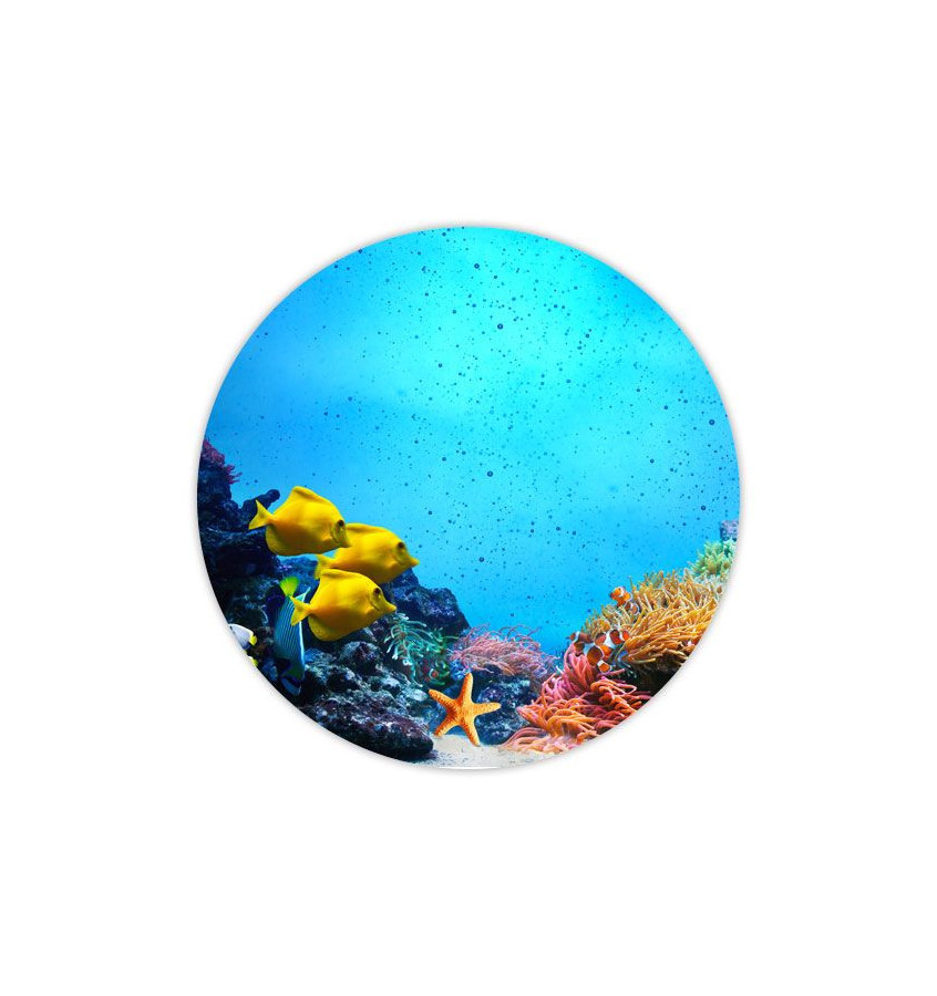 Mata ochronna pod krzesło na kółkach z grafiką 026 - pod fotel obrotowy - okrągła średnica 100cm gr. 13mm