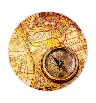 Mata ochronna pod krzesło na kółkach z grafiką 028 - pod fotel obrotowy - okrągła średnica 100cm gr. 13mm