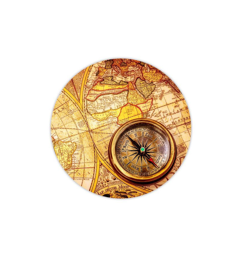 Mata ochronna pod krzesło na kółkach z grafiką 028 - pod fotel obrotowy - okrągła średnica 100cm gr. 13mm