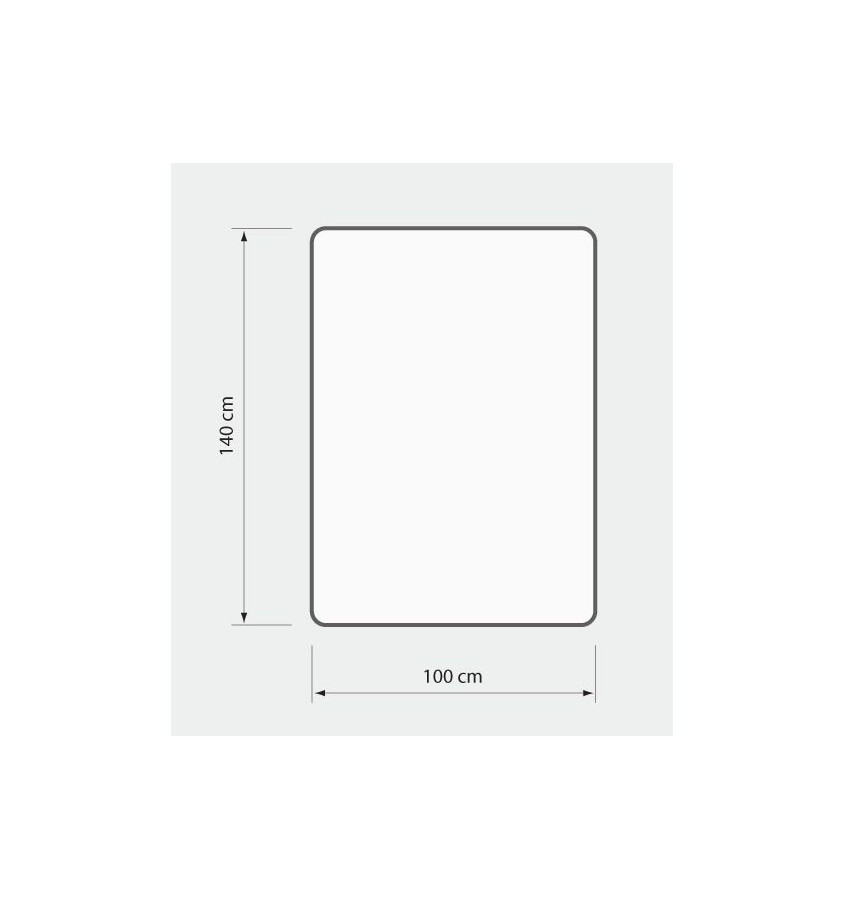 Mata ochronna pod krzesło 100x140cm przezroczysta gr. 1mm