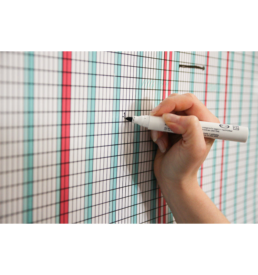 Planer urlopowy 2027 rok A0 84x119cm zmazywalny na 30 osób - MaxiMat