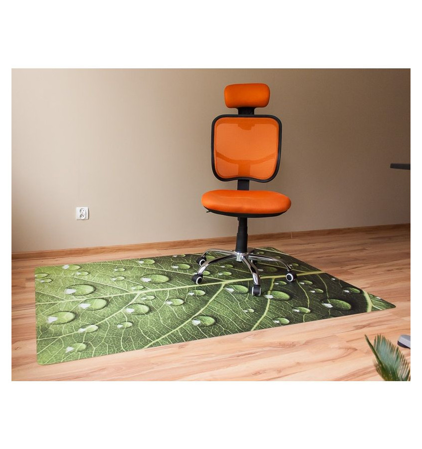 Mata 120x180cm gr 13mm  ze wzorem 031 - LIŚĆ MAKRO