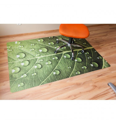 Mata 120x180cm gr 13mm  ze wzorem 031 - LIŚĆ MAKRO