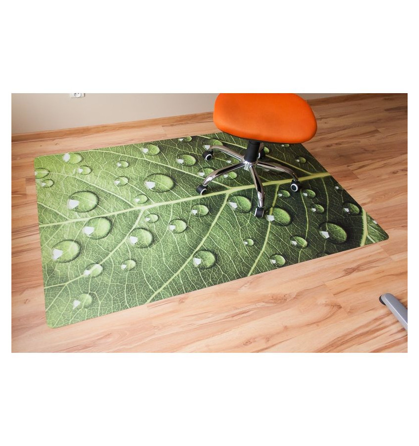 Mata 120x180cm gr 13mm  ze wzorem 031 - LIŚĆ MAKRO