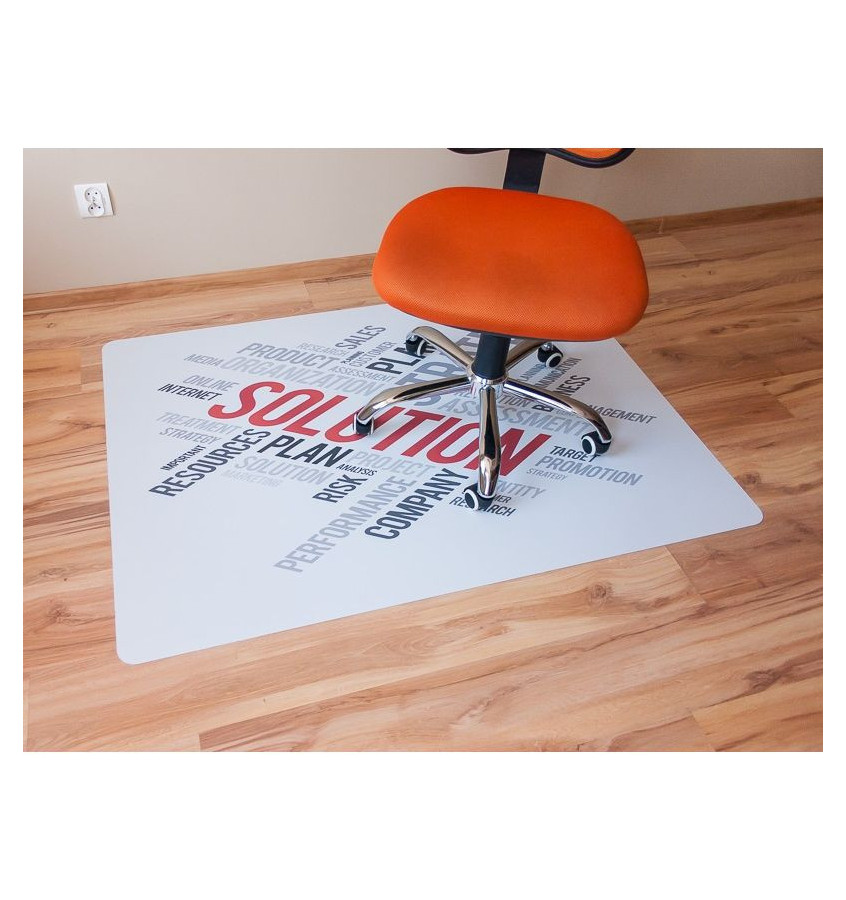 Mata 100x140cm gr 13mm z nadrukiem 038 - SOLUTION napisy