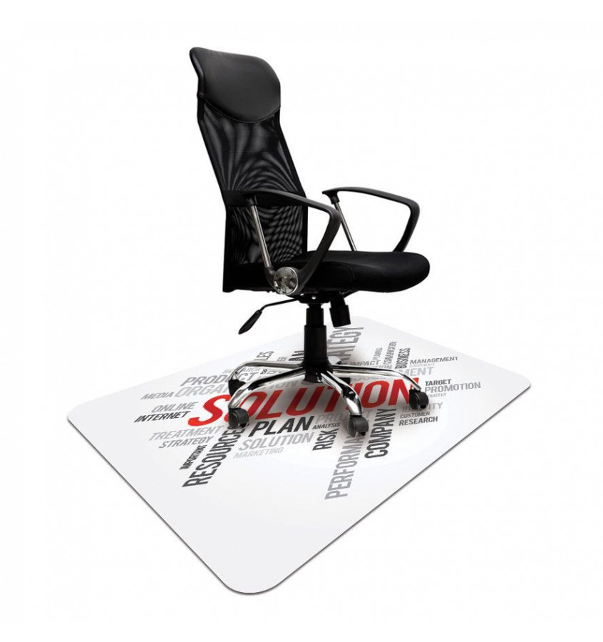 Mata 100x140cm gr 13mm z nadrukiem 038 - SOLUTION napisy