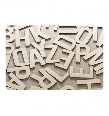 Mata 100x140cm gr 13mm ze wzorem 040 - LITERY 3D