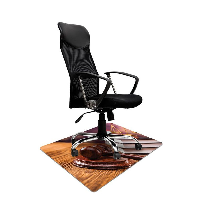 Mata ochronna pod fotel na kółkach z nadrukiem DLA PRAWNIKA 035 - 80x120cm -  gr. 13mm