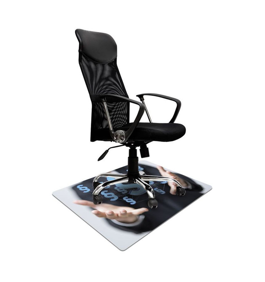 Mata ochronna pod fotel na kółkach z nadrukiem PARAGRAFY 036 - 80x120cm -  gr. 13mm