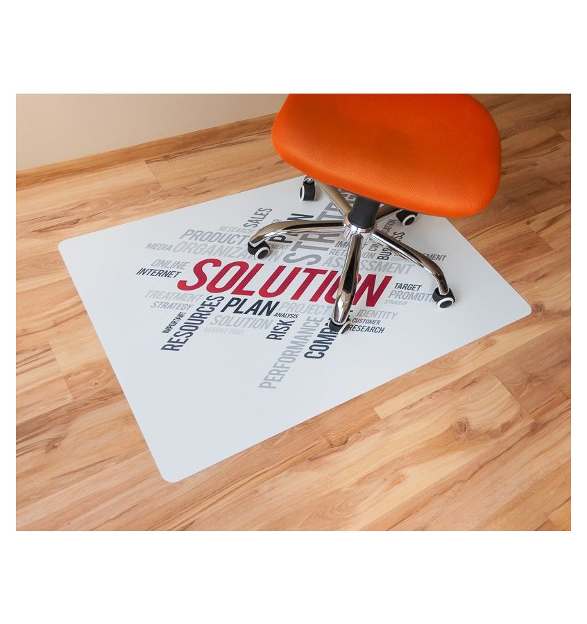 Mata ochronna pod fotel na kółkach z nadrukiem  SOLUTION 038 - 80x120cm -  gr. 13mm