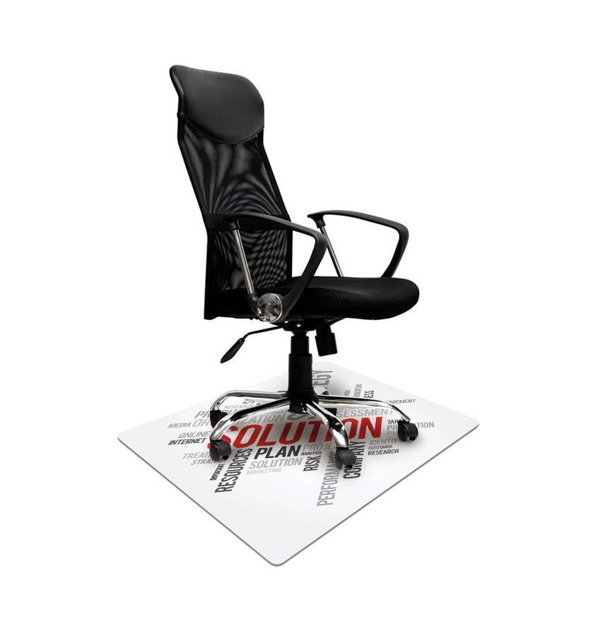 Mata ochronna pod fotel na kółkach z nadrukiem  SOLUTION 038 - 80x120cm -  gr. 13mm