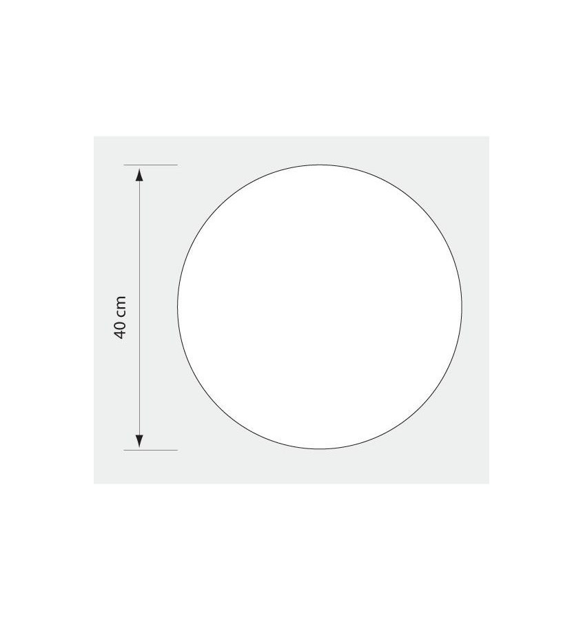 Okrągła podkładka pod doniczkę miskę śr. 40cm przezroczysta 