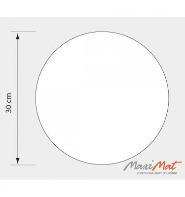 Podkładka ochronna okrągła 30 cm pod doniczkę miskę przezroczysta