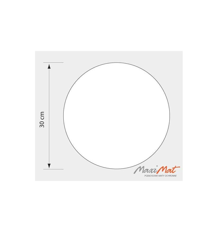 Podkładka ochronna okrągła 30 cm pod doniczkę miskę przezroczysta