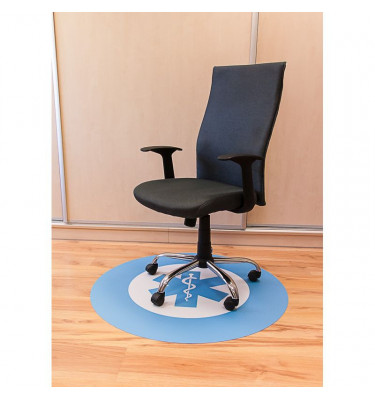 Mata ochronna pod krzesło na kółkach z grafiką 041 - pod fotel obrotowy - okrągła średnica 100cm gr. 13mm