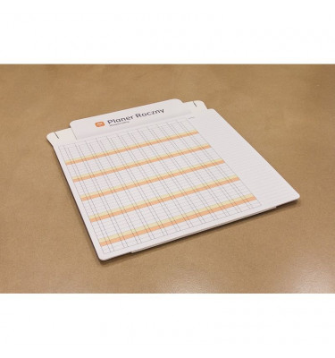 Stojący planer roczny uniwersalny suchościeralny+ markery z gąbką GRATIS