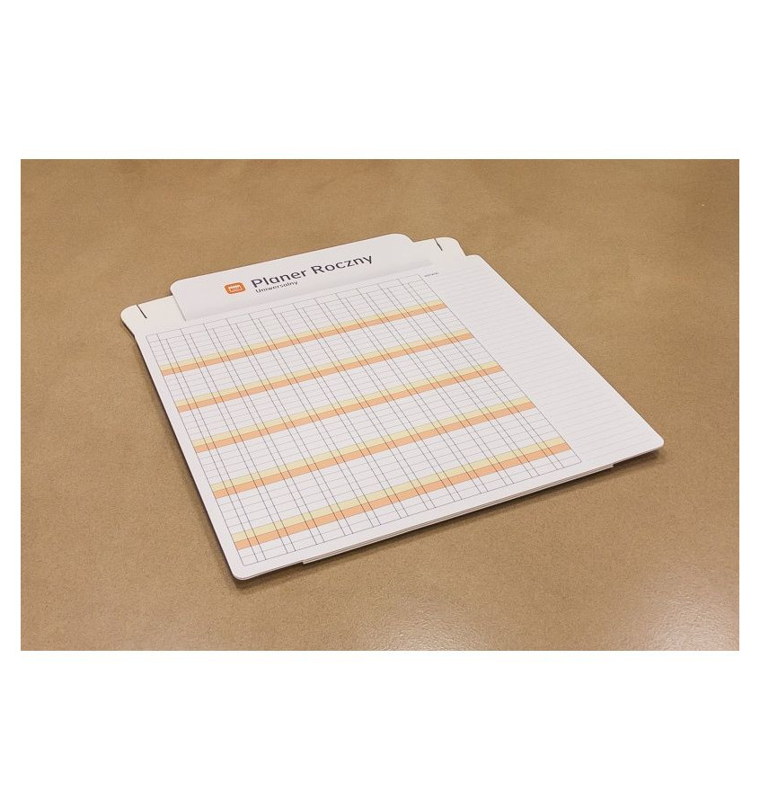 Stojący planer roczny uniwersalny suchościeralny+ markery z gąbką GRATIS