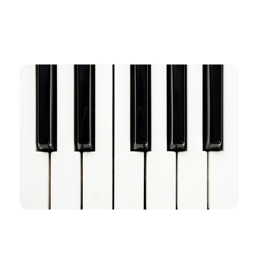 Mata ochronna pod fotel na kółkach nadruk KLAWIATURA 042 - 80x120cm -  gr. 13mm