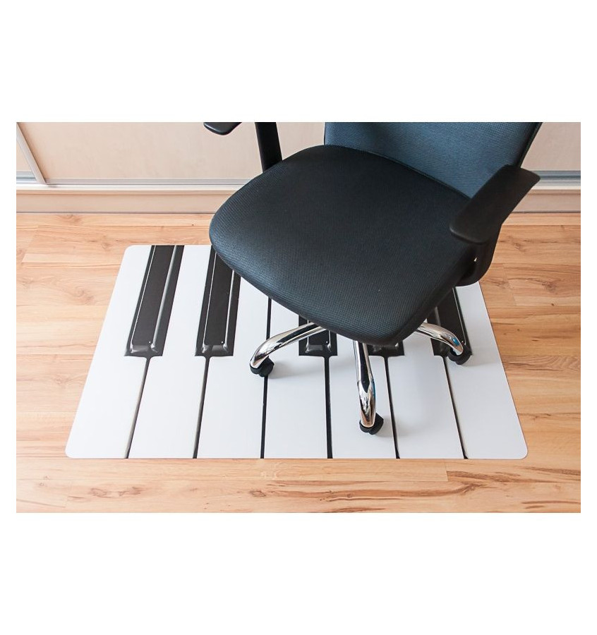 Mata ochronna pod fotel na kółkach nadruk KLAWIATURA 042 - 80x120cm -  gr. 13mm