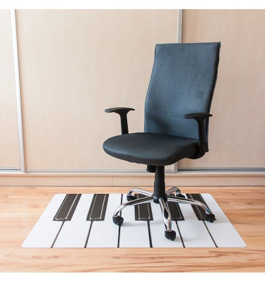 Mata ochronna pod fotel na kółkach nadruk KLAWIATURA 042 - 80x120cm -  gr. 13mm