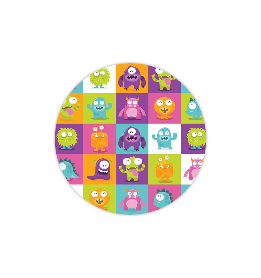 Mata ochronna pod krzesło na kółkach z grafiką 044 - pod fotel obrotowy - okrągła śr. 100cm gr. 13mm