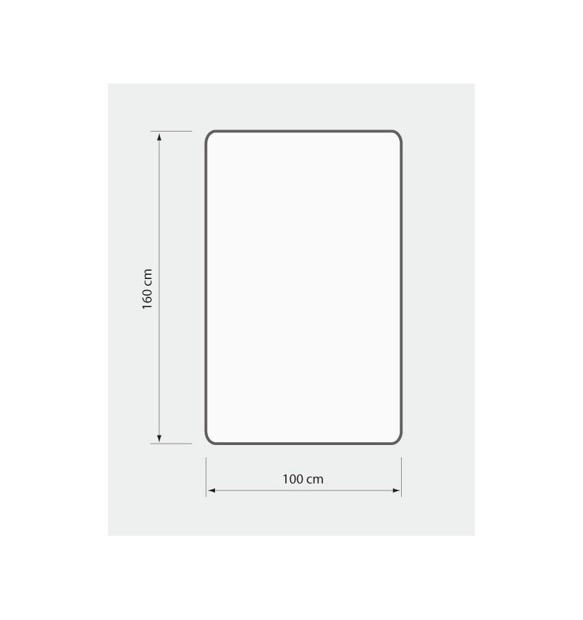 Ochronna mata 100x160cm gr. 1mm pod krzesło fotel