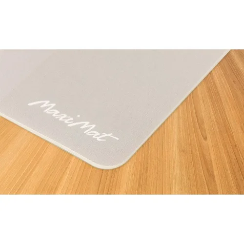 Antypoślizgowa, miękka podkładka na biurko lub stół- DESKPAD 60x120cm, neutralny jasnoszary kolor