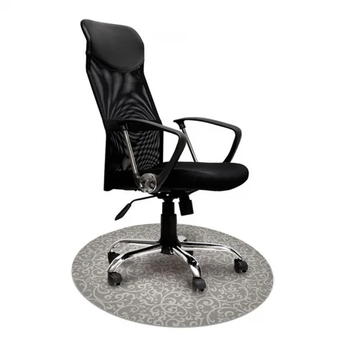 Elastyczna mata ochronna pod krzesło na kółkach z grafiką 062 - pod fotel obrotowy - okrągła śr. 100cm, gr. 2,2mm