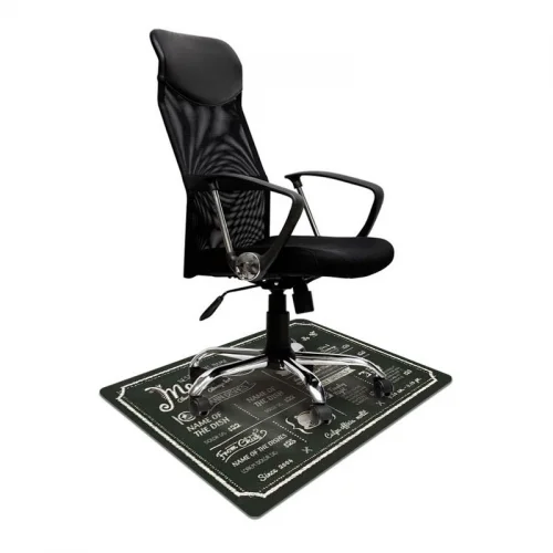 Mata ochronna pod krzesło obrotowe z nadrukiem 015 - 80x120cm - prostokąt, gr. 1,3mm