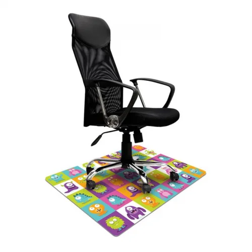 Mata ochronna pod krzesło na kółkach z grafiką 044 - pod fotel obrotowy - 80x120cm -  gr. 1,3mm