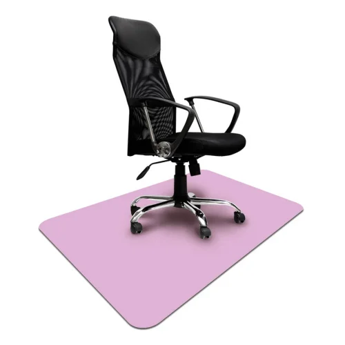 Różowa mata ochronna podk krzesło 100x140cm, grubość 2,2mm