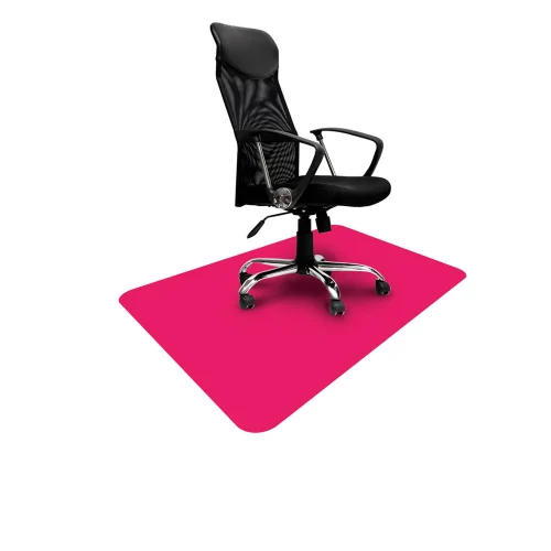Ciemnoróżowa podkładka pod krzesło, mata 140x 100cm elastycznakolor magenta