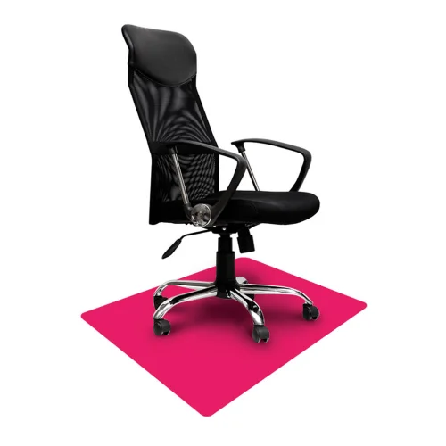 Elastyczna mata ochronna 70x100cm nie tylko pod krzesło różowa magenta